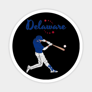 Delaware Baseball Magnet